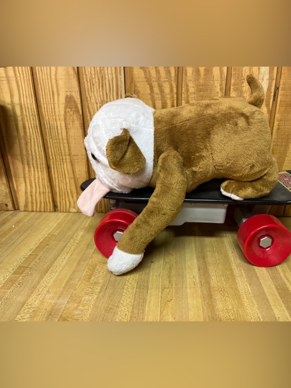 Jada Toys Buddy The Skateboarding Dog (read Description) Brown and White Plush
